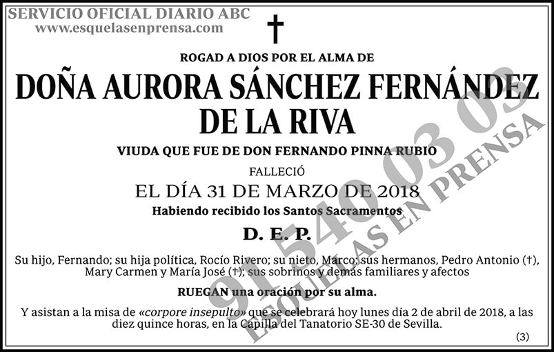 Aurora Sánchez Fernández de la Riva